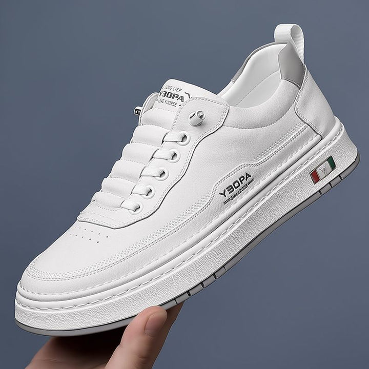 LEATHER CUSHIONED SNEAKERS FOR MEN