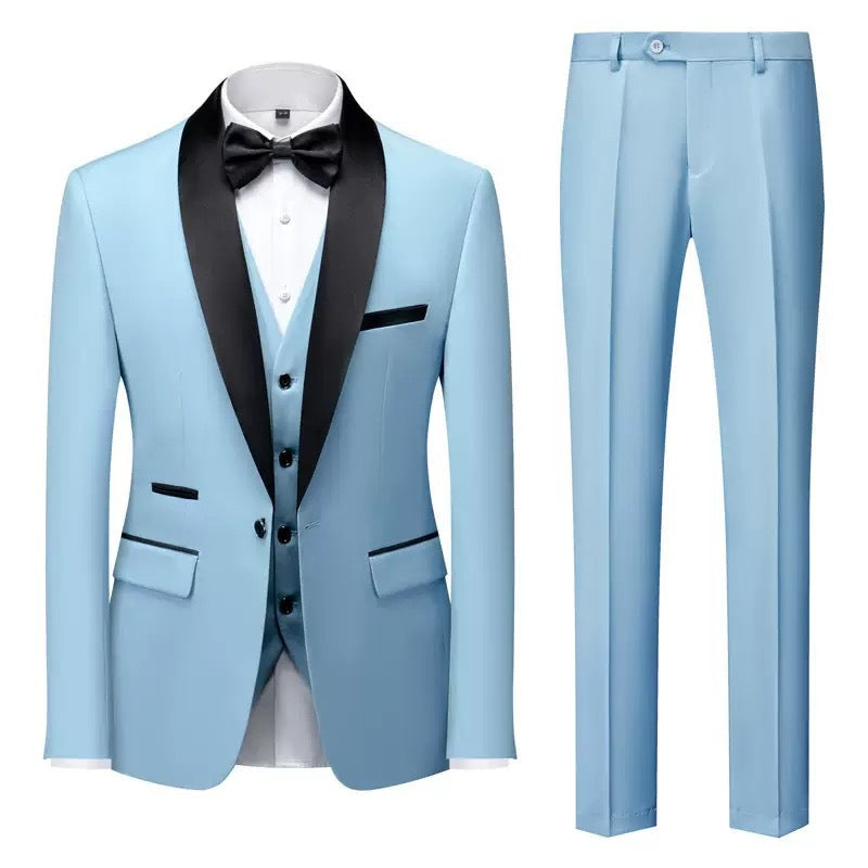 SLIM FIT THREE-PIECE SUIT FOR MEN