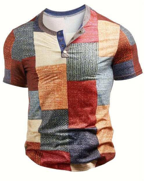 PATCHWORK T-SHIRT FOR MEN