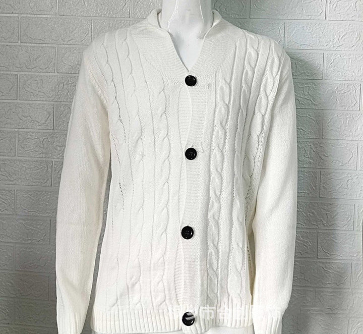 TEXTURED KNIT CARDIGAN FOR MEN