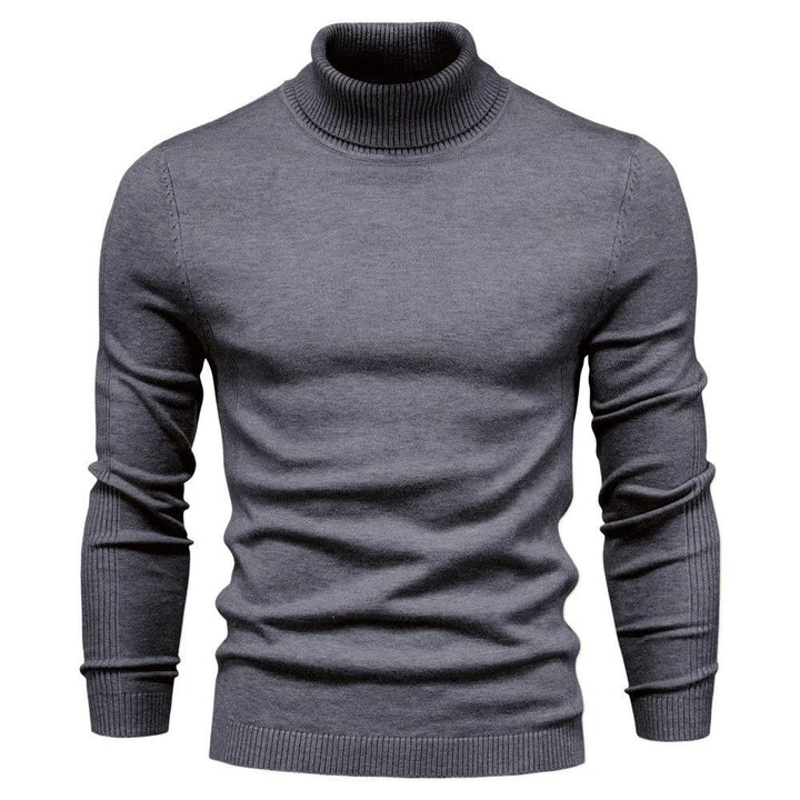 HIGH NECK KNIT SWEATER FOR MEN