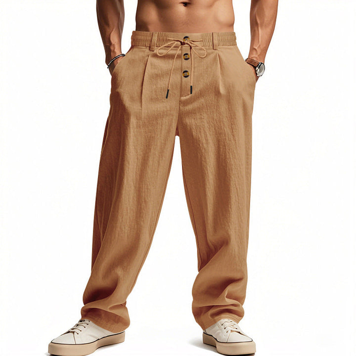 LOOSE FIT LINEN PANTS FOR MEN