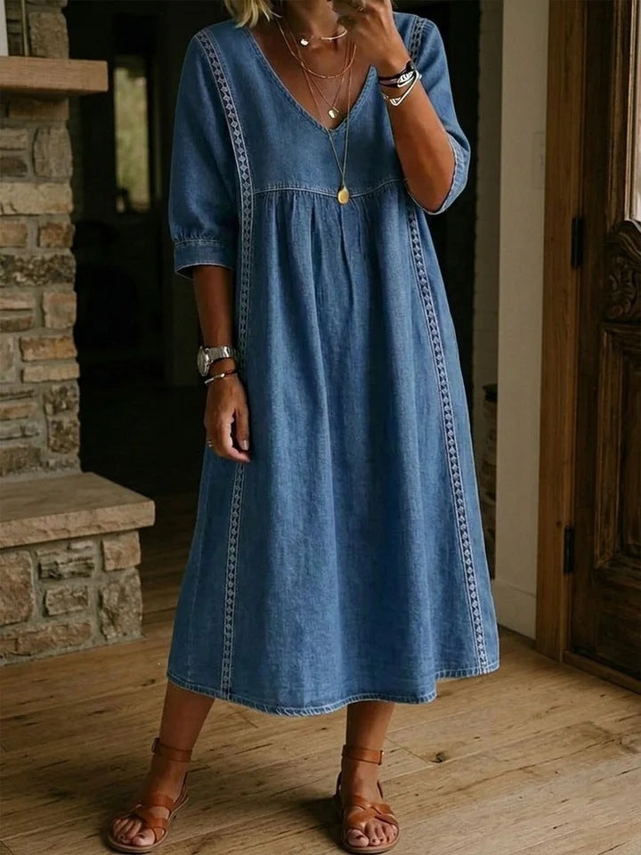 BEAUMONT NICE | ROBE MIDI EN DENTELLE CHIC POUR FEMMES