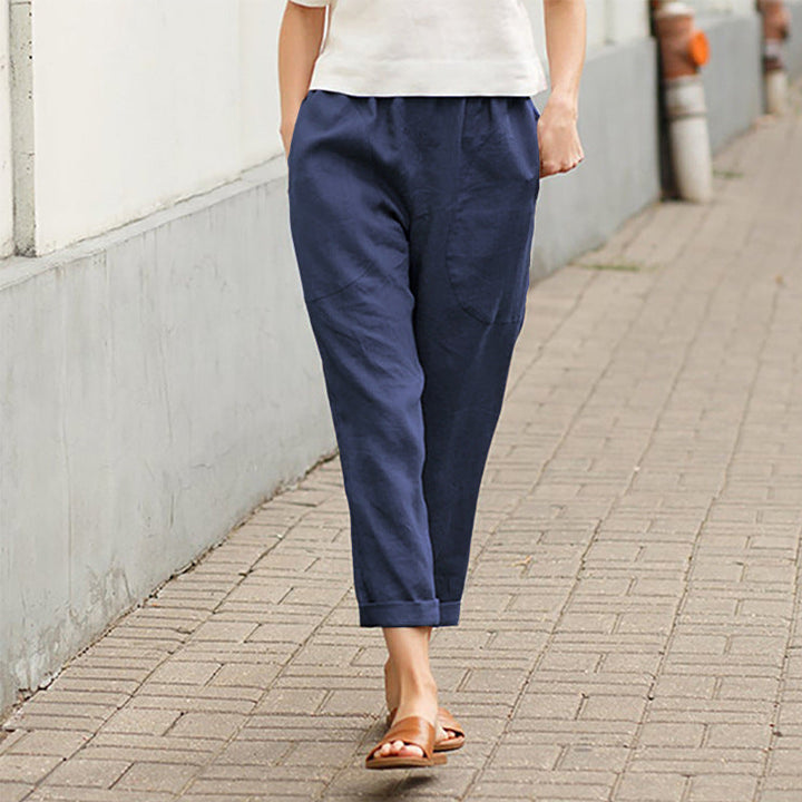 BEAUMONT NICE | PANTALON DROIT D'ÉTÉ POUR FEMMES