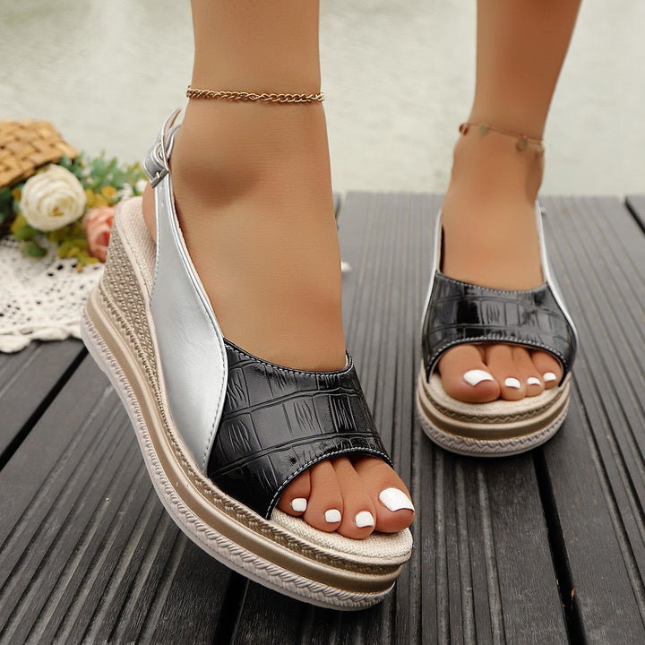BEAUMONT NICE | SANDALES À TALONS WEDGE CHIC POUR FEMMES