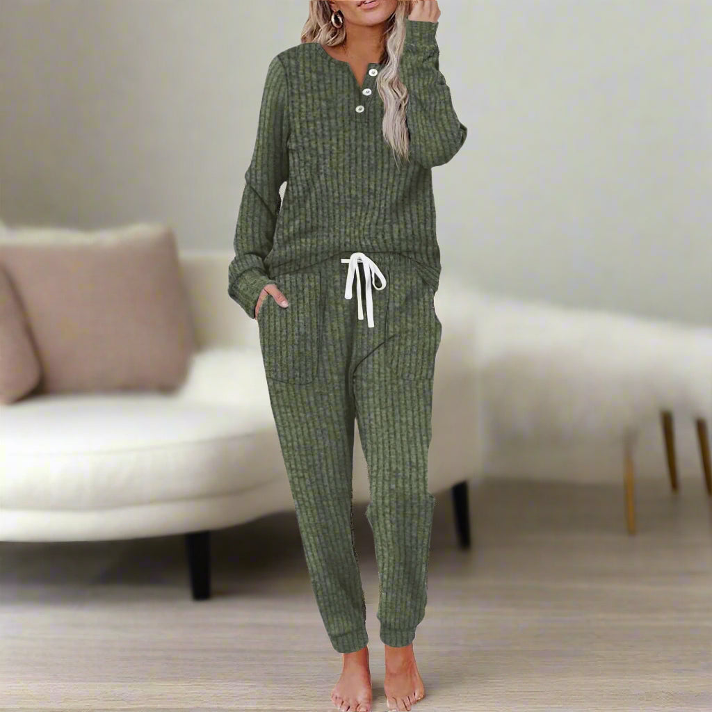 BEAUMONT NICE | ENSEMBLE PYJAMA CÔTELÉ POUR FEMMES