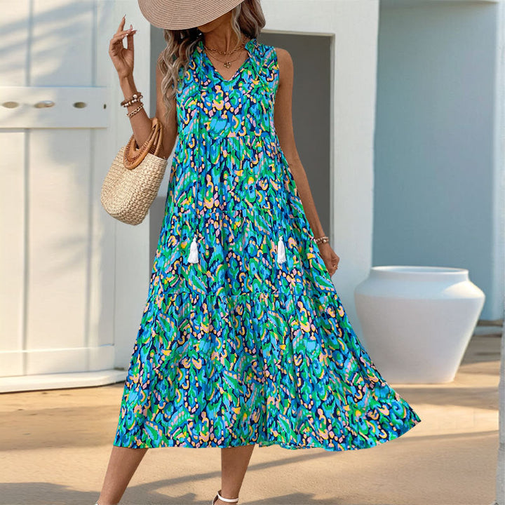 BEAUMONT NICE | ROBE MIDI VIBRANTE POUR FEMMES