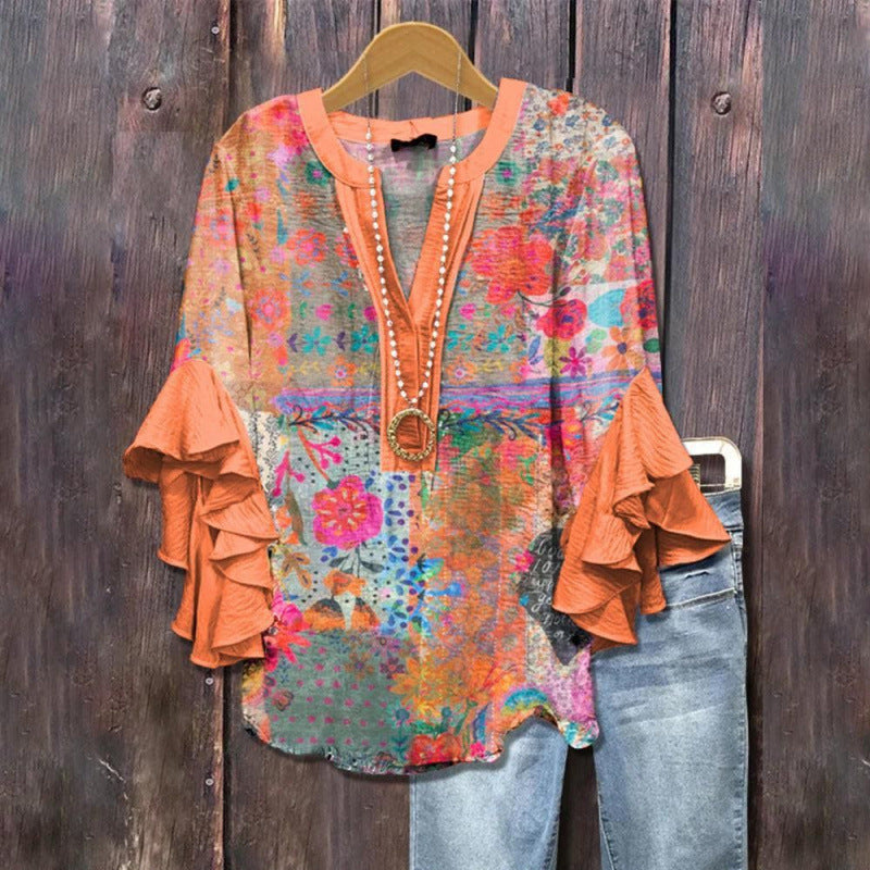 BEAUMONT NICE | BLOUSE À VOLANTS POUR FEMMES