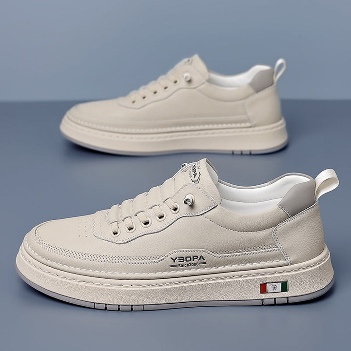 LEATHER CUSHIONED SNEAKERS FOR MEN