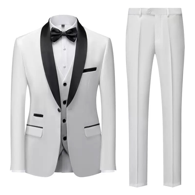 SLIM FIT THREE-PIECE SUIT FOR MEN