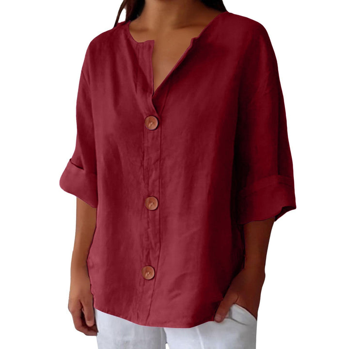 BEAUMONT NICE | CHEMISE À COL EN V POUR FEMMES