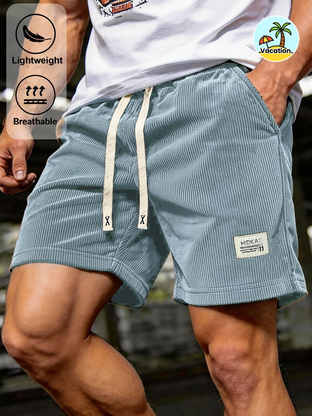 DRAWSTRING CASUAL SHORTS FOR MEN