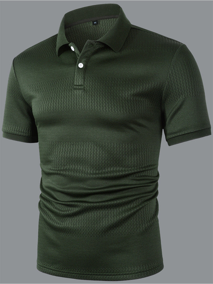 STRETCH KNIT POLO FOR MEN