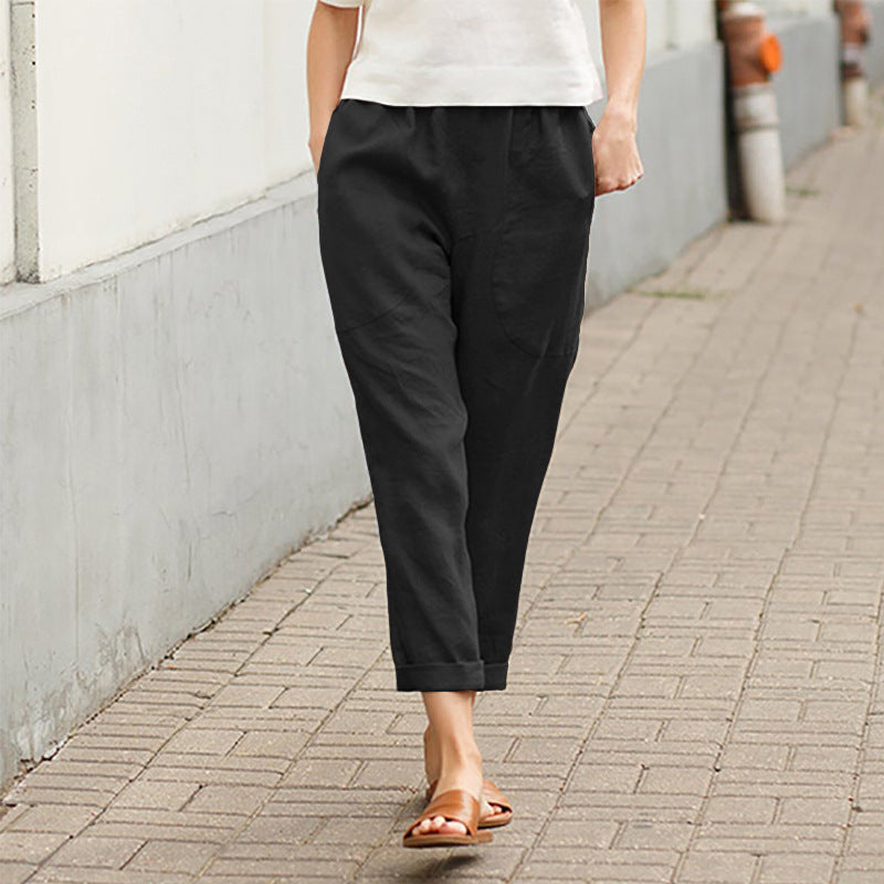 BEAUMONT NICE | PANTALON DROIT D'ÉTÉ POUR FEMMES