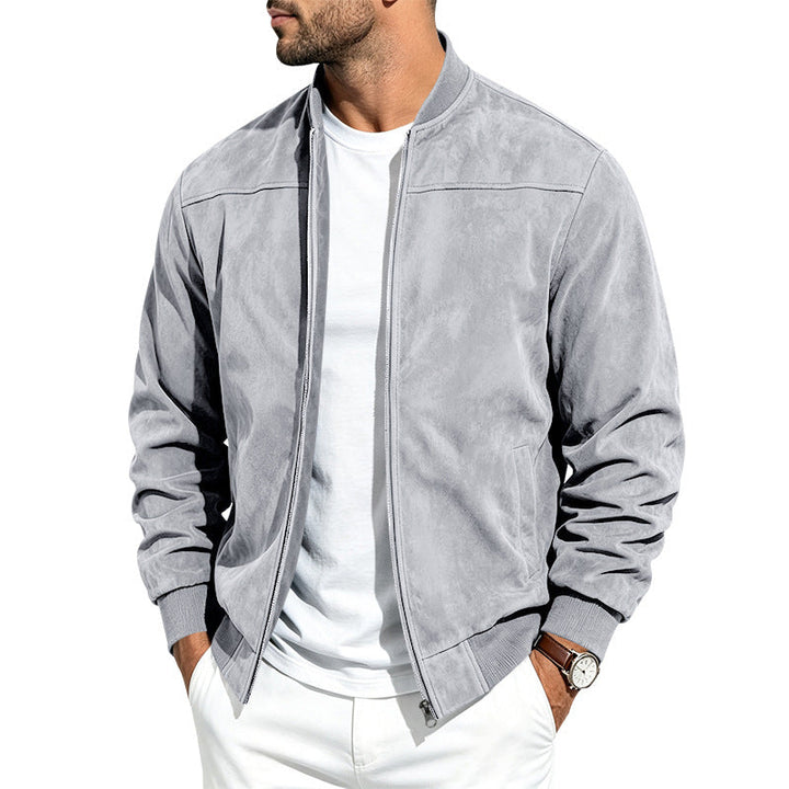 SUEDE BOMBER JACKET FOR MEN