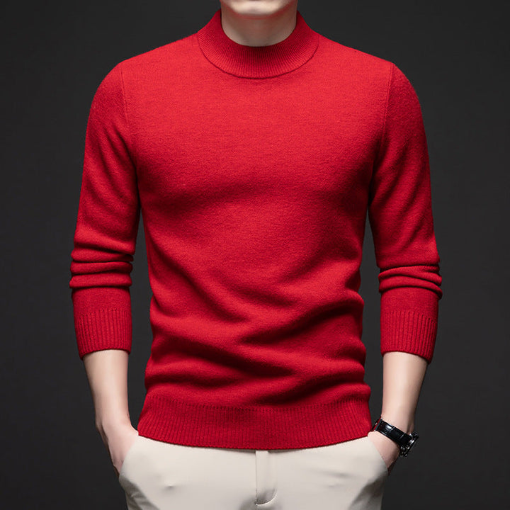 RIBBED HIGH NECK SWEATER FOR MEN