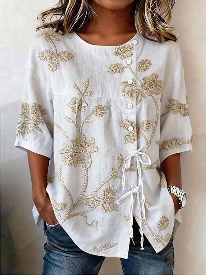 BEAUMONT NICE | TOP BRODÉ CLASSIQUE POUR FEMME