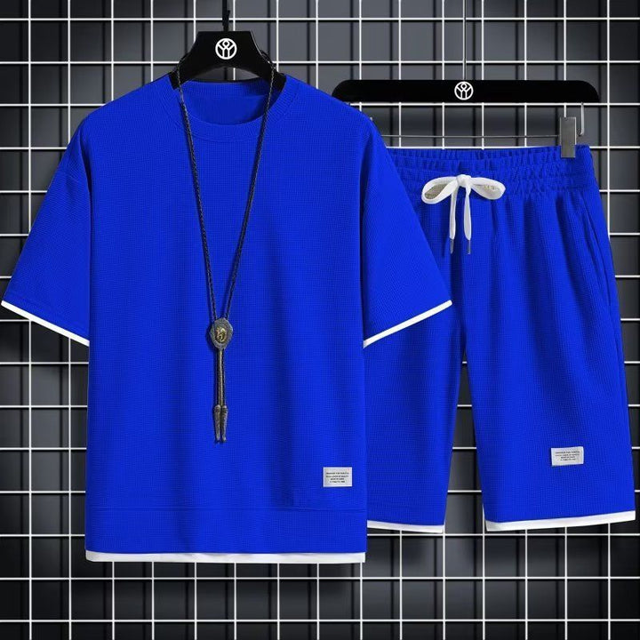 WAFFLE KNIT SET FOR MEN