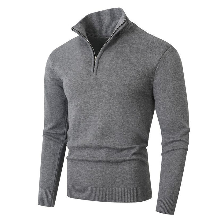 HIGH NECK ZIP SWEATER FOR MEN