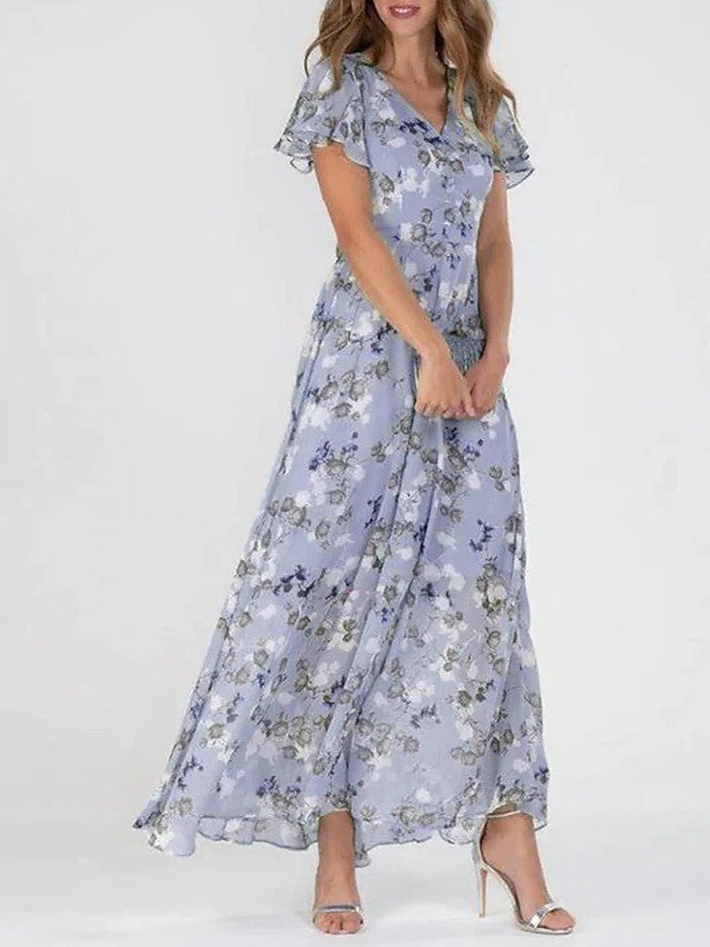 BEAUMONT NICE | ROBE MAXI FLORALE ÉTÉ POUR FEMMES