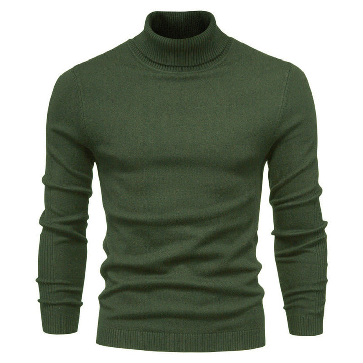 HIGH NECK KNIT SWEATER FOR MEN