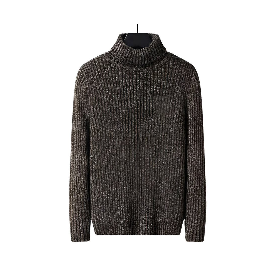 TEXTURED TURTLENECK SWEATER FOR MEN