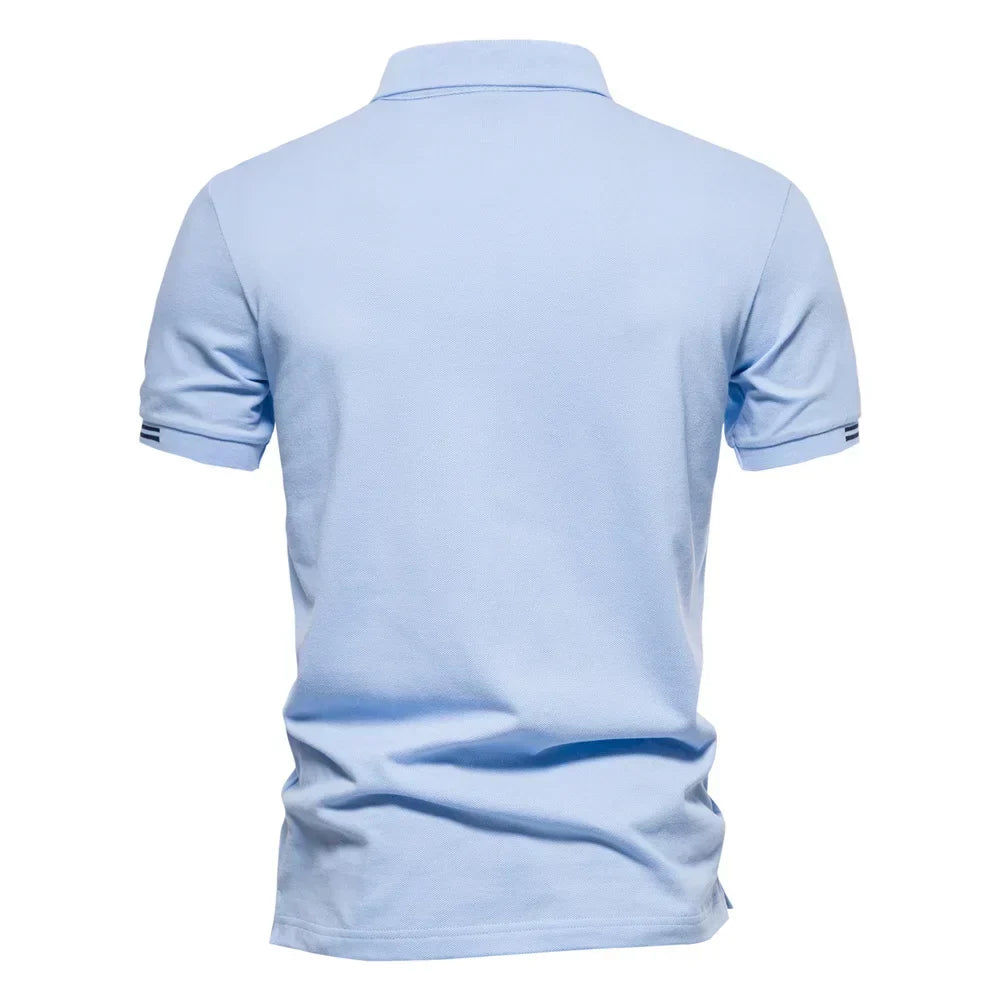 CONTRAST PIQUE POLO FOR MEN