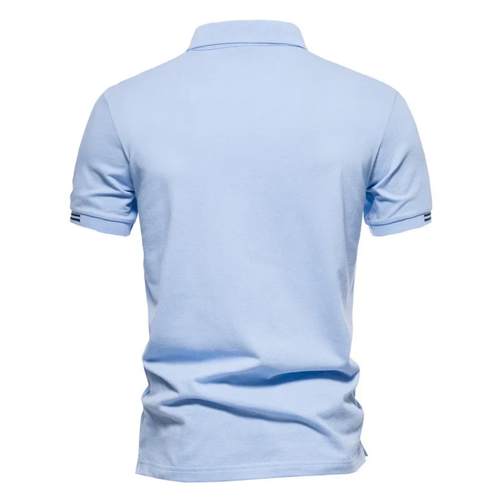 CONTRAST PIQUE POLO FOR MEN