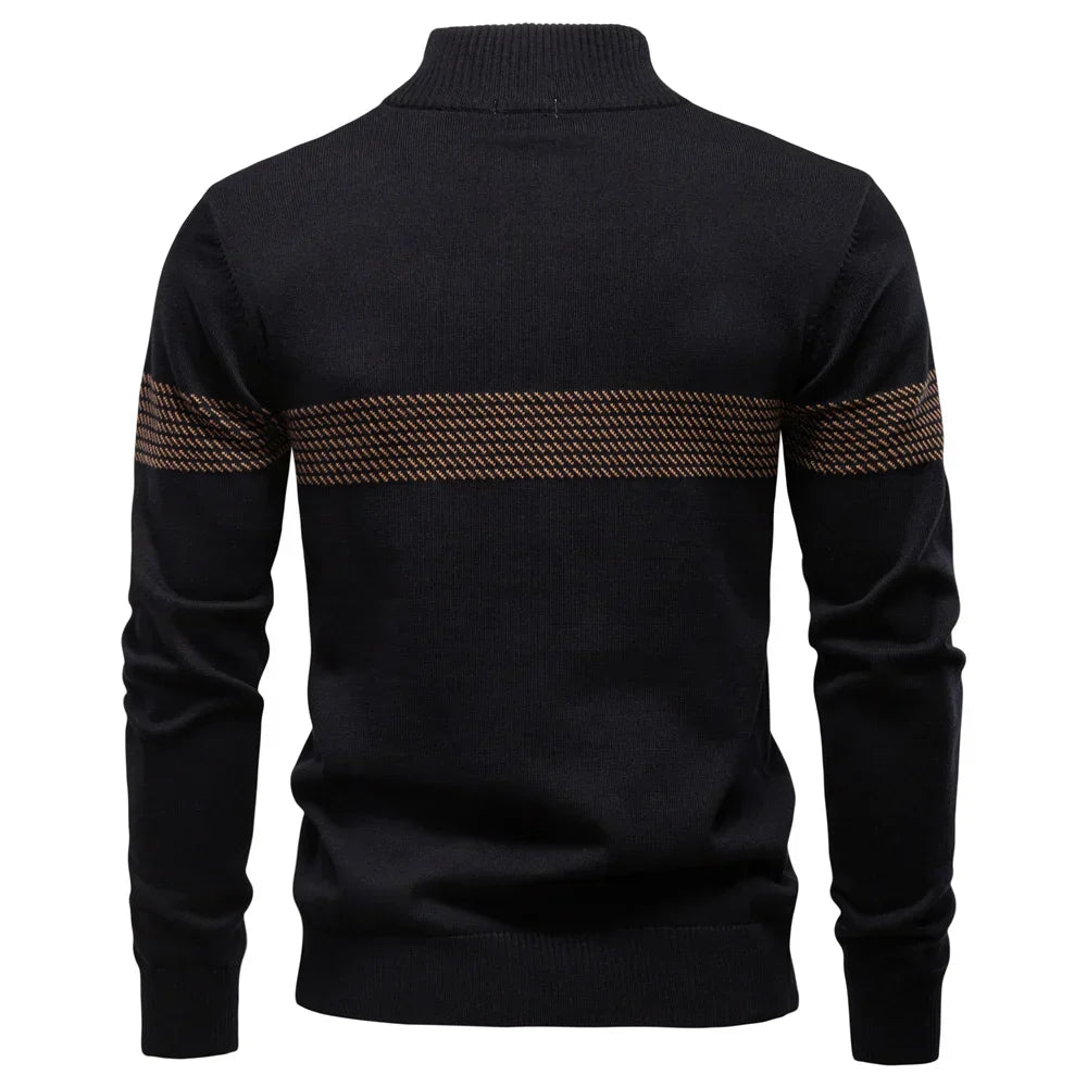 CLASSIC HALF-ZIP KNIT PULLOVER FOR MEN