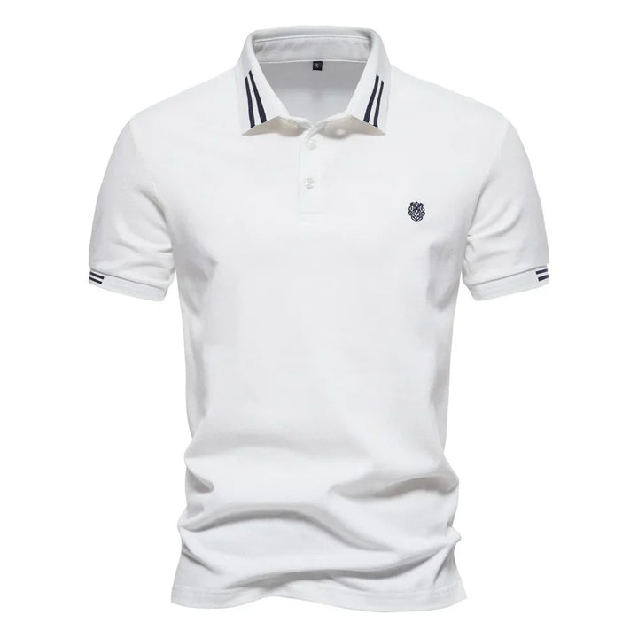 CONTRAST PIQUE POLO FOR MEN