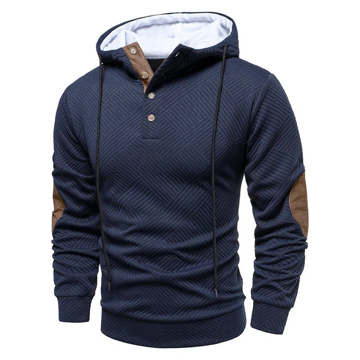 SLIM FIT HALF-BUTTON PULLOVER FOR MEN