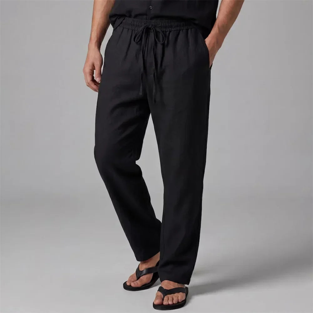 SUMMER LINEN TROUSERS FOR MEN