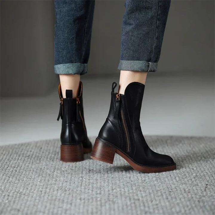 BEAUMONT NICE | BOTTINES À TALON BLOQUÉ POUR FEMMES
