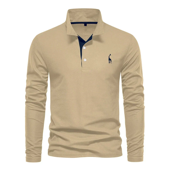 LONG SLEEVE POLO SHIRT FOR MEN