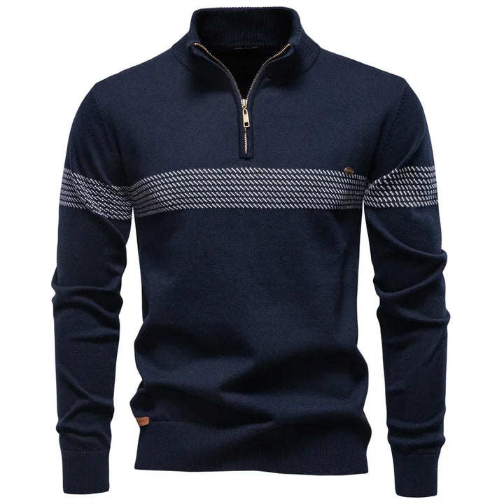 CLASSIC HALF-ZIP KNIT PULLOVER FOR MEN