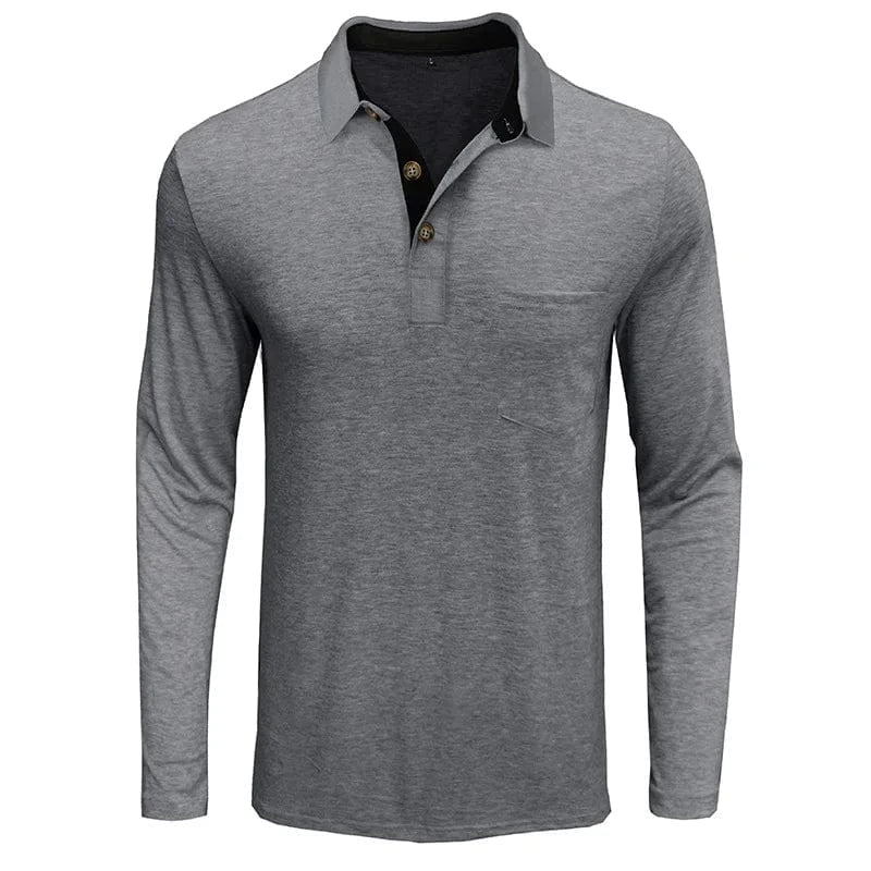CLASSIC LONG SLEEVE POLO FOR MEN