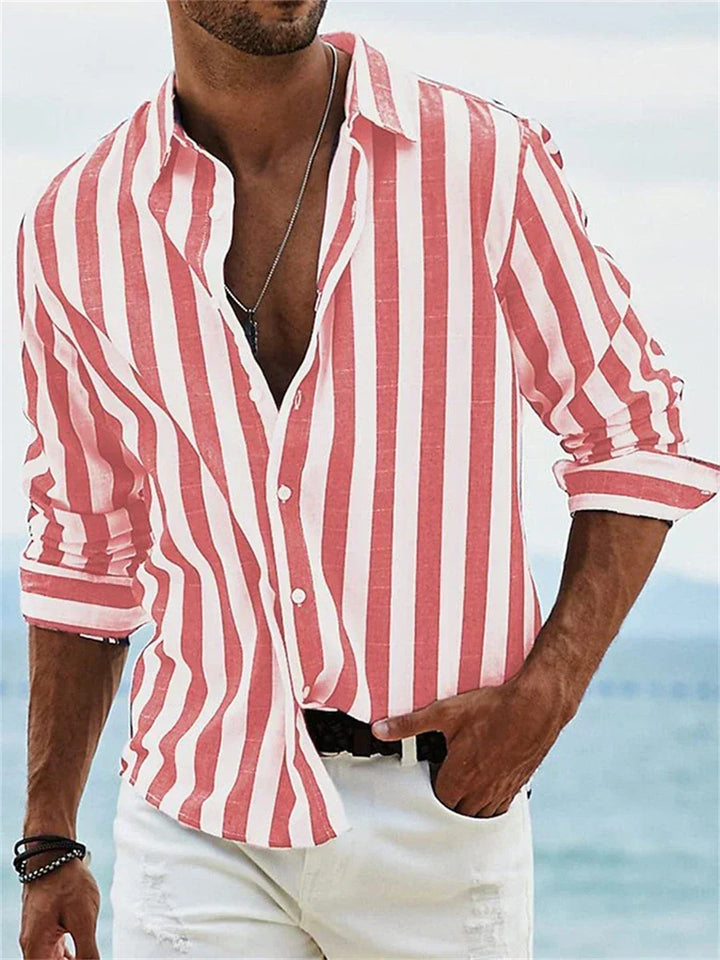 STRIPED SUMMER SHIRT FOR MEN