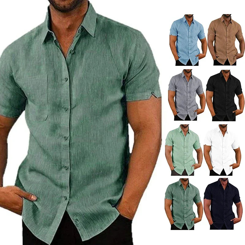 LINEN TEXTURE SHIRT FOR MEN