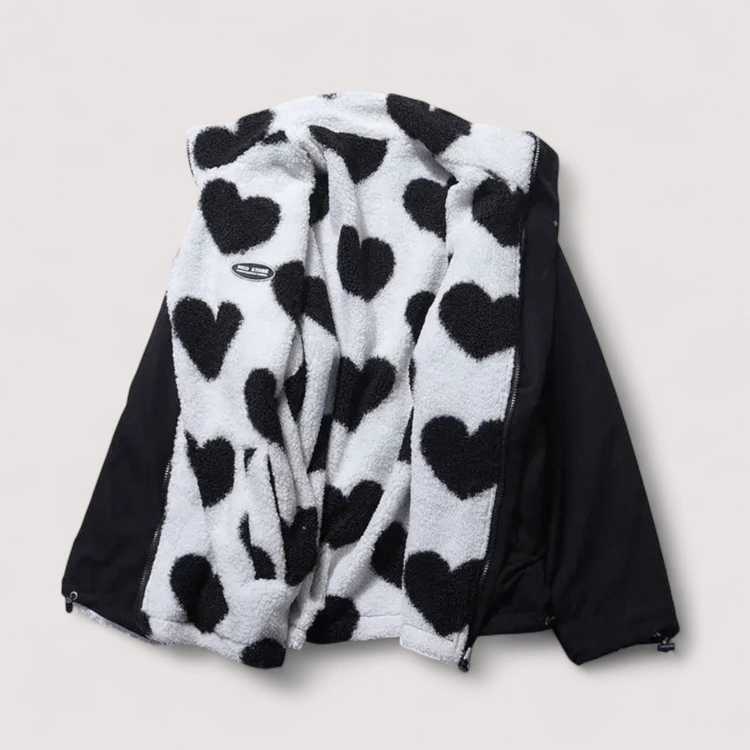 BEAUMONT NICE | VESTE RÉVERSIBLE EN FORME DE CŒUR POUR FEMMES
