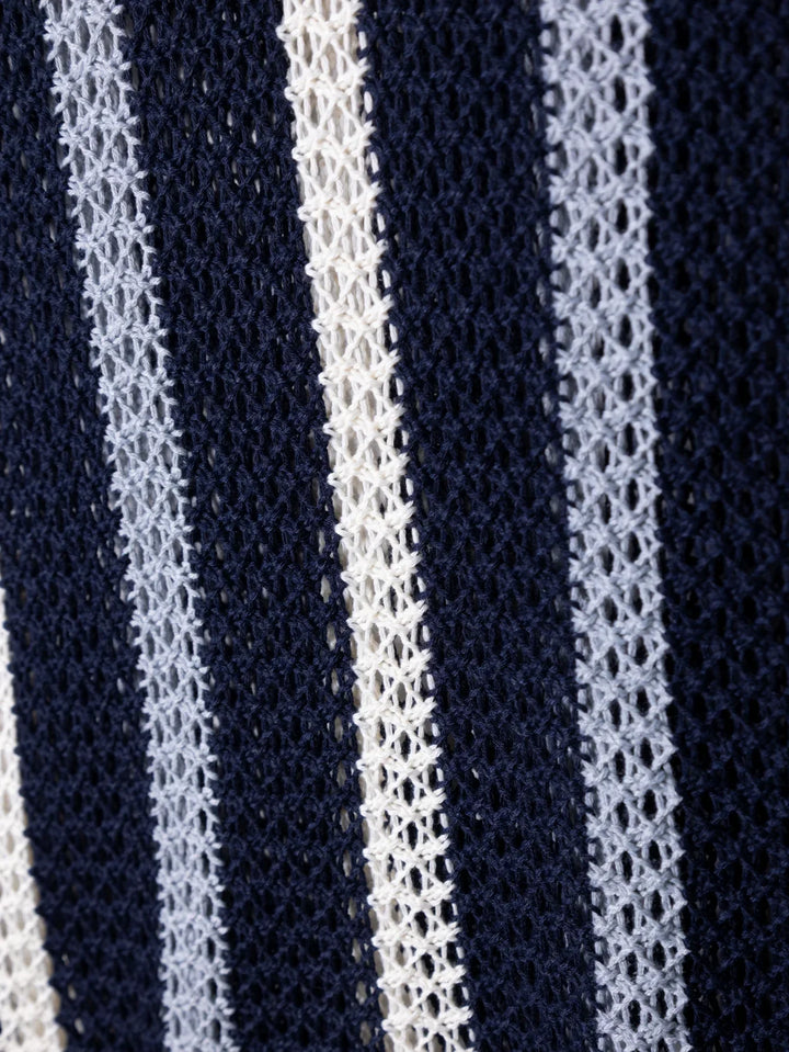 COLLARED KNIT POLO FOR MEN