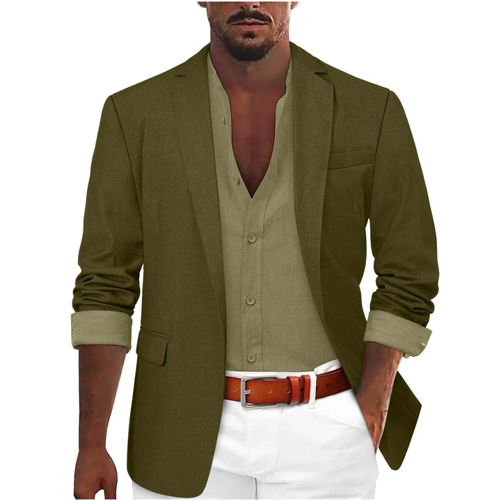 LIGHTWEIGHT LINEN BLAZER FOR MEN