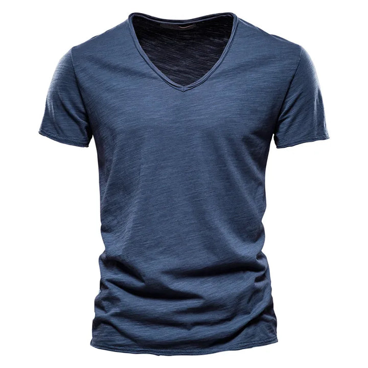 RIBBED SUMMER T-SHIRT FOR MEN