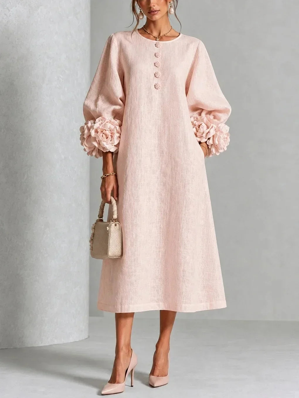 BEAUMONT NICE | ROBE MIDI ROMANTIQUE POUR FEMMES