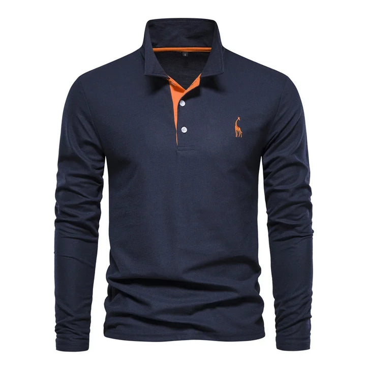 LONG SLEEVE POLO SHIRT FOR MEN