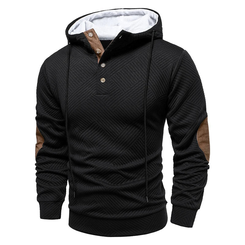 SLIM FIT HALF-BUTTON PULLOVER FOR MEN