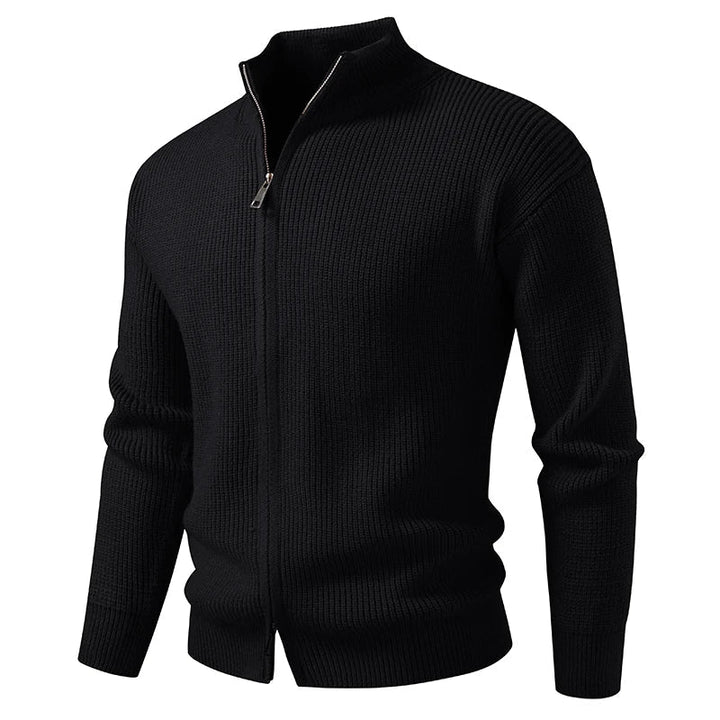 TEXTURED ZIP CARDIGAN FOR MEN