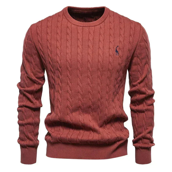 TEXTURED CABLE SWEATER FOR MEN