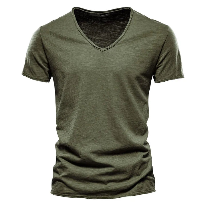 RIBBED SUMMER T-SHIRT FOR MEN