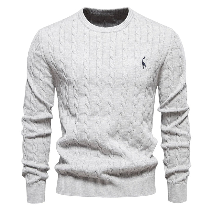 TEXTURED CABLE SWEATER FOR MEN