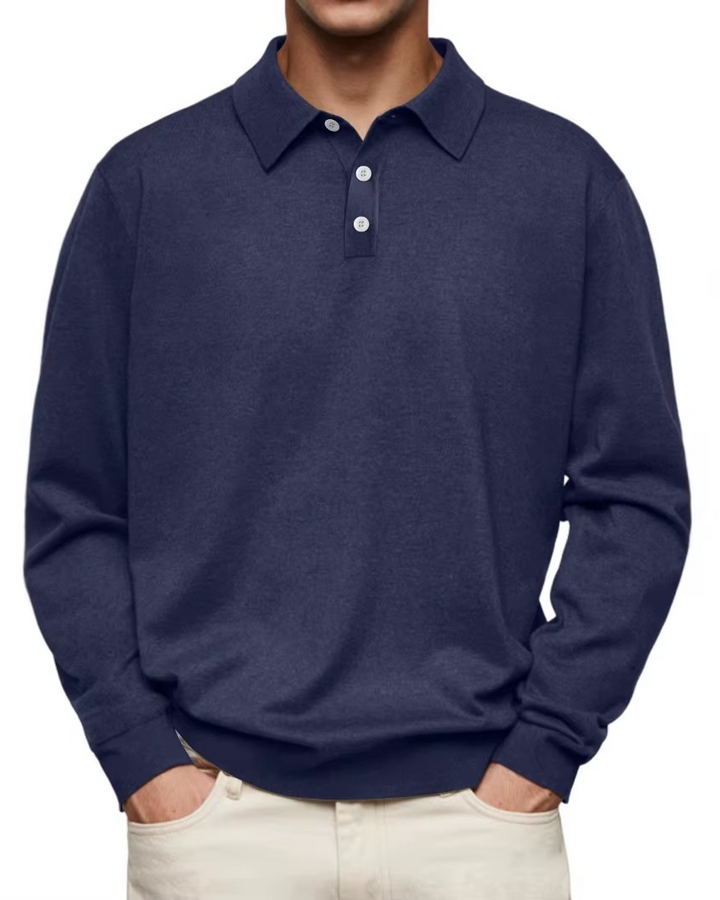 LONG SLEEVE POLO SHIRT FOR MEN